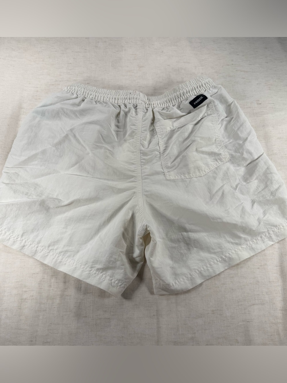 RSQ Men's White Nylon Shorts - Picture 6 of 6